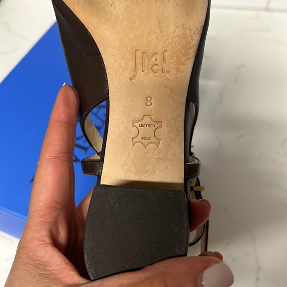 J. McLaughlin Agyness Brown Heels with Horsebit Detail - Picture 11 of 12